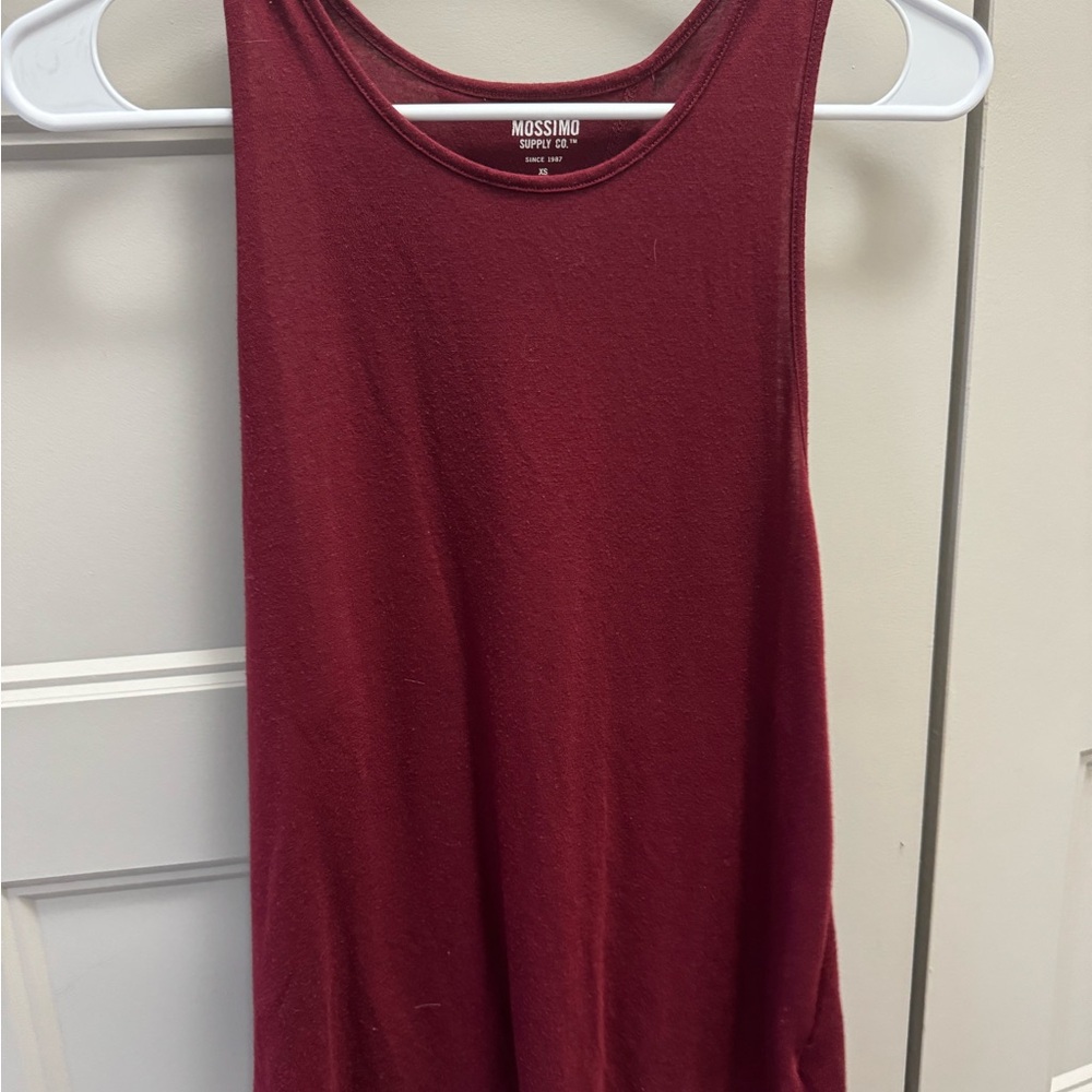 Mossimo Supply Co. Women's Burgundy Tank Top